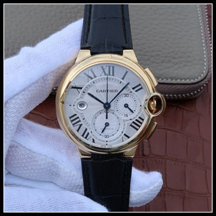 カルティエ メンズ 44mm シースルーバック 自動巻き腕時計 W6920007