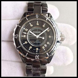 シャネル J12 セラミック 38mm 自動巻き腕時計 H1626