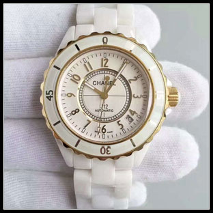 シャネル J12 シースルーバック セラミック 38mm 自動巻き式腕時計 H2129