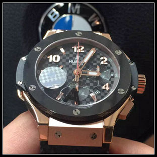 ウブロ メンズ シースルーバック 44mm 自動き式腕時計 301.PB.131.RX