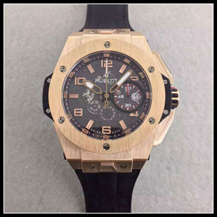 ウブロ メンズ シースルーバック 48mm 7750自動巻き腕時計