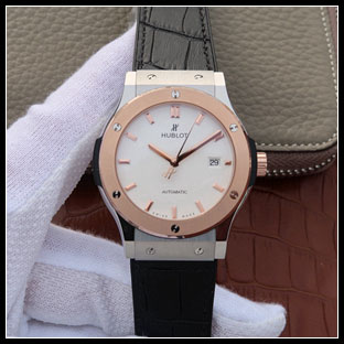 ウブロ メンズ シースルーバック 42mm 自動き式腕時計