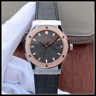 ウブロ メンズ シースルーバック 42mm 自動き式腕時計