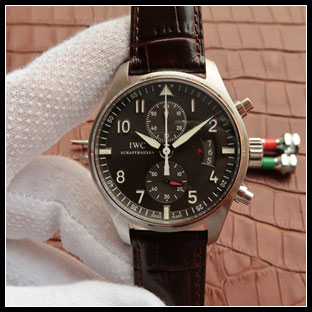 IWC 43mm メンズ 7750自動巻き式腕時計