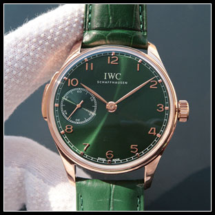 IWC シースルーバック 43mm メンズ 手巻き式腕時計