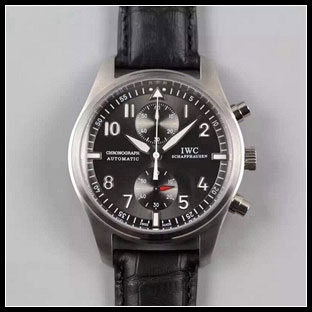 IWC 43mm メンズ 7750自動巻き式腕時計