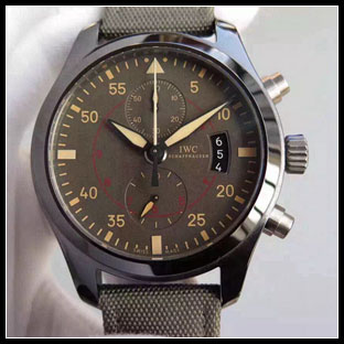 IWC 46mm メンズ 7750自動巻き式腕時計