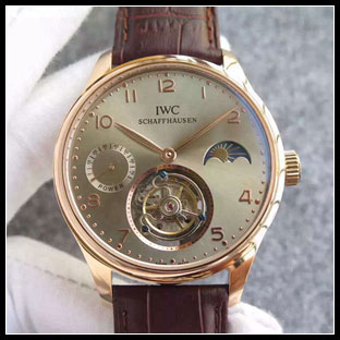 IWC シースルーバック 44mm メンズ 手巻き式腕時計