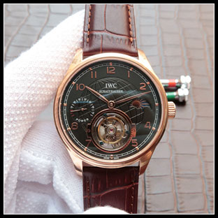 IWC シースルーバック 44mm メンズ 手巻き式腕時計