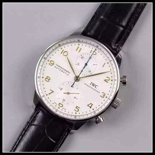 IWC 41mm メンズ 7750自動巻き式腕時計