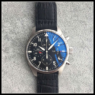 IWC 43mm メンズ 7750自動巻き式腕時計