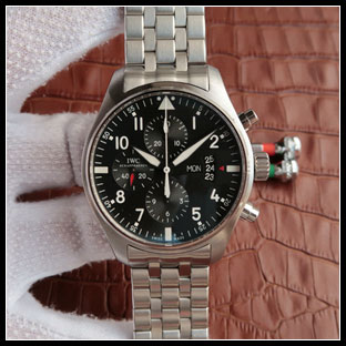IWC 43mm メンズ 7750自動巻き式腕時計