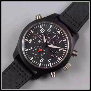 IWC 46mm メンズ 7750自動巻き式腕時計