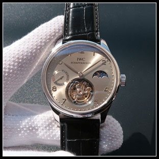 IWC シースルーバック 44mm メンズ 手巻き式腕時計
