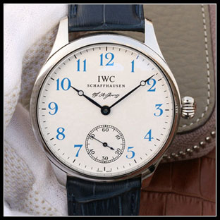 IWC シースルーバック 43mm メンズ 手巻き式腕時計