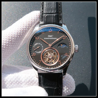 IWC シースルーバック 44mm メンズ 手巻き式腕時計