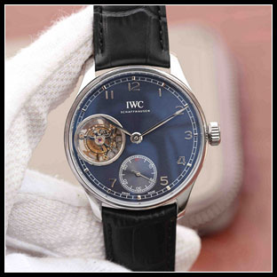 IWC シースルーバック 42mm メンズ 手巻き式腕時計