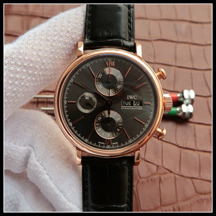 IWC 42mm メンズ 7750自動巻き式腕時計