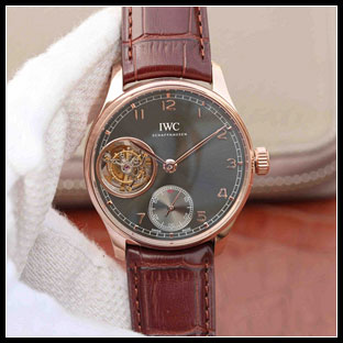 IWC シースルーバック 42mm メンズ 手巻き式腕時計