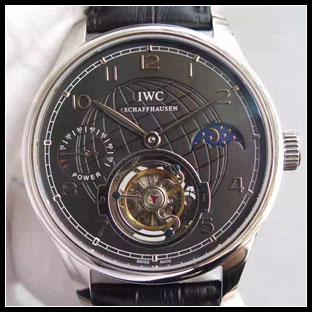 IWC シースルーバック 44mm メンズ 手巻き式腕時計