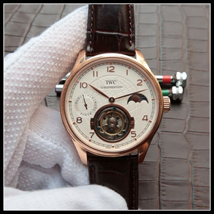 IWC シースルーバック 44mm メンズ 手巻き式腕時計