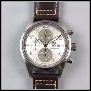 IWC 43mm メンズ 7750自動巻き式腕時計