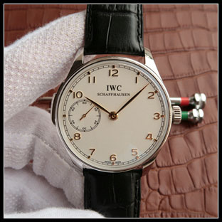 IWC シースルーバック 43mm メンズ 手巻き式腕時計