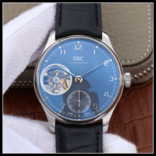 IWC シースルーバック 43mm メンズ 手巻き式腕時計