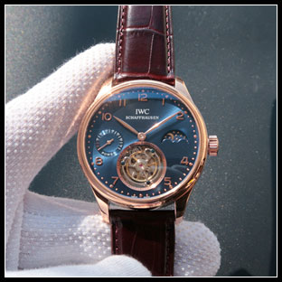 IWC シースルーバック 44mm メンズ 手巻き式腕時計