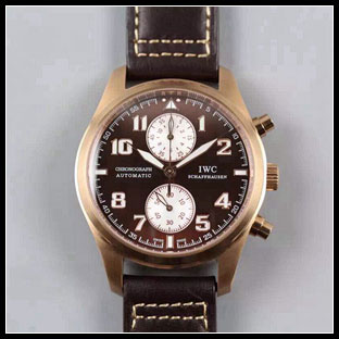 IWC 43mm メンズ 7750自動巻き式腕時計