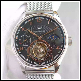 IWC シースルーバック 44mm メンズ 手巻き式腕時計