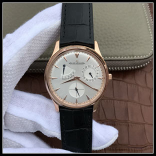 ジャガールクルト メンズ 39mm シースルーバック 自動巻き腕時計 Q1372520
