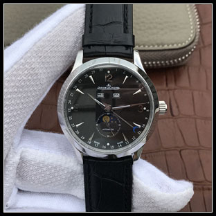 ジャガールクルト メンズ 40mm シースルーバック 自動巻き腕時計 1558420