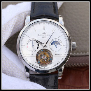 ジャガールクルト メンズ 42mm シースルーバック 自動巻き腕時計