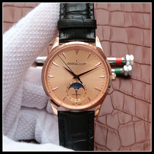 ジャガールクルト メンズ 39mm シースルーバック 自動巻き腕時計