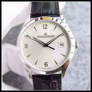 ジャガールクルト メンズ 39mm シースルーバック 自動巻き腕時計 Q1548420