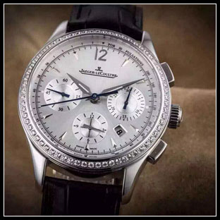 ジャガールクルト メンズ 40mm シースルーバック 自動巻き腕時計