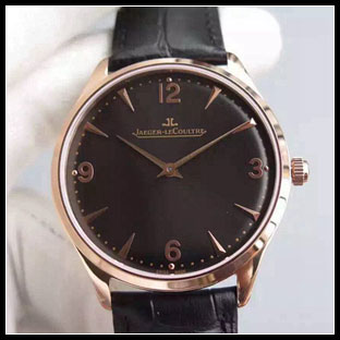 ジャガールクルト メンズ 38mm シースルーバック 手巻き式腕時計
