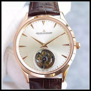 ジャガールクルト メンズ 40mm シースルーバック 自動巻き腕時計