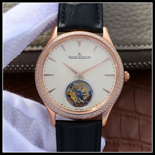 ジャガールクルト メンズ 40mm シースルーバック 自動巻き腕時計