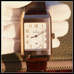 ジャガールクルト 48.5×30mm シースルーバック 自動巻き腕時計