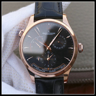 ジャガールクルト メンズ 42mm シースルーバック 自動巻き腕時計