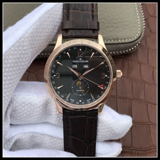 ジャガールクルト メンズ 40mm シースルーバック 自動巻き腕時計