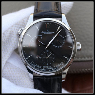 ジャガールクルト メンズ 42mm シースルーバック 自動巻き腕時計 1428421