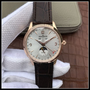 ジャガールクルト メンズ 40mm シースルーバック 自動巻き腕時計 1558420
