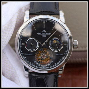 ジャガールクルト メンズ 42mm シースルーバック 自動巻き腕時計