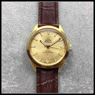 オメガ メンズ 41mm 自動巻き腕時計