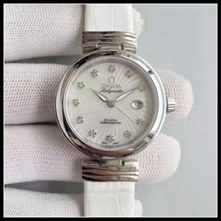 オメガ シースルーバック レディース 34mm 自動巻き腕時計 425.32.34.20.55.002