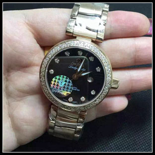 オメガ シースルーバック レディース 34mm 自動巻き腕時計 425.65.34.20.51.001