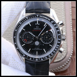 オメガ シースルーバック メンズ 44mm 自動巻き腕時計 304.33.44